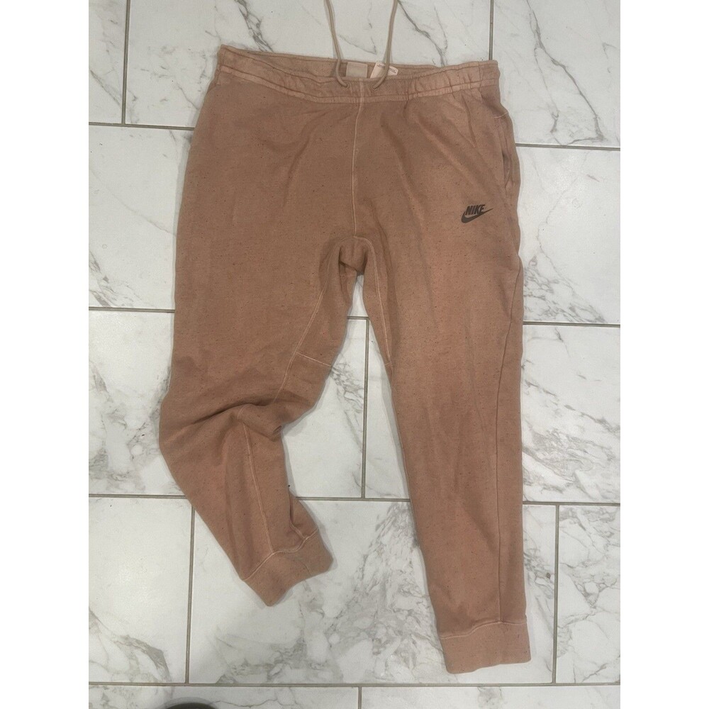 Nike Club Fleece Revival Driftwood Speckled Sweat Pants DQ4665-258 Mens Size Lrg